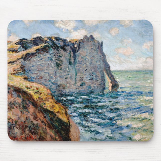 The Cliff of Aval, Monet Mouse Pad (Front)