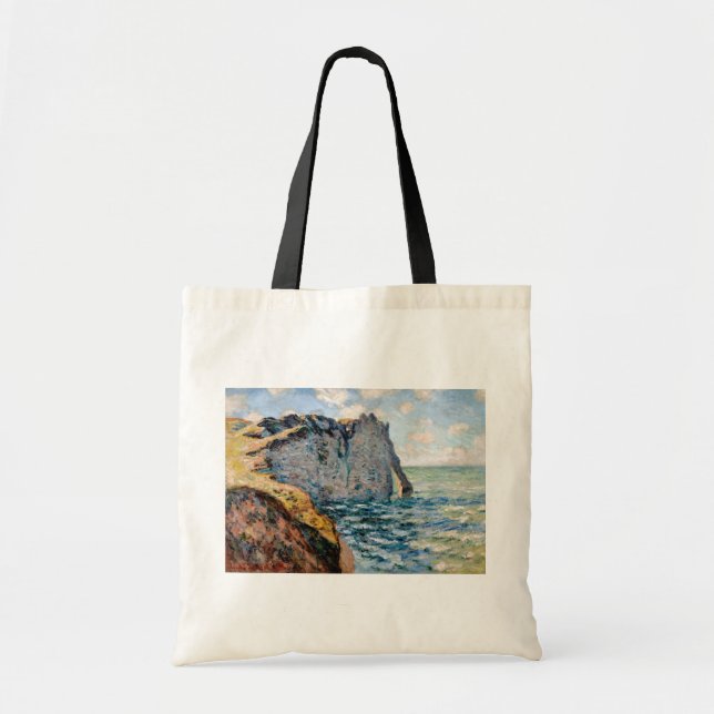 The Cliff of Aval, Monet Tote Bag (Front)