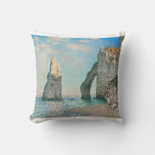 The Cliffs at Etretat 1885 by Claude Monet Cushion
