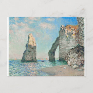 The Cliffs at Etretat 1885 by Claude Monet Postcard