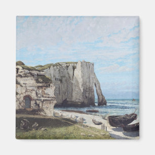 The Cliffs at Etretat after the storm, 1870 Magnet