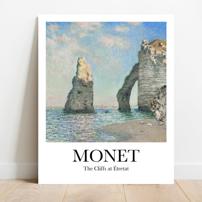 The Cliffs at Étretat by Claude Monet Poster (
Monet "The Cliffs at Étretat" poster. Impressionist masterpiece, ocean cliffs bathed in light)