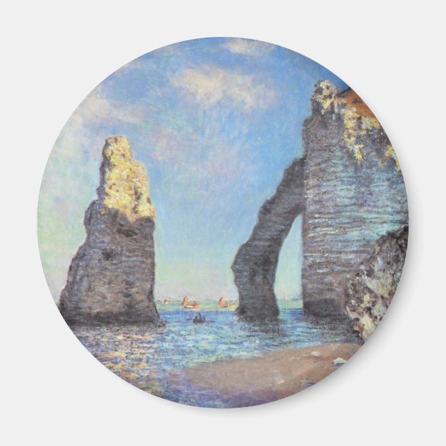 The Cliffs at Etretat - Claude Monet Magnet (Front)