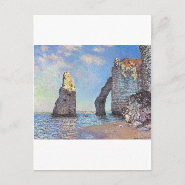The Cliffs at Etretat - Claude Monet Postcard (Front)