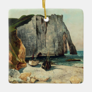 The Cliffs of Etretat, the Port of Avale Ceramic Tree Decoration