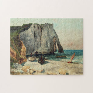 The Cliffs of Etretat, the Port of Avale Jigsaw Puzzle