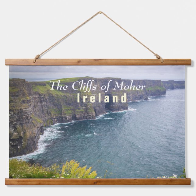 The Cliffs of MoherTowering Cliffs Irish Coast Hanging Tapestry (Front)