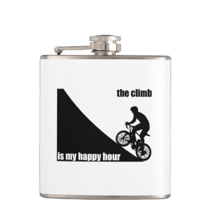 The Climb Is My Happy Hour Hip Flask