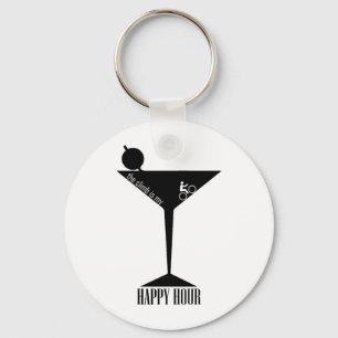 The Climb Is My Happy Hour Key Ring