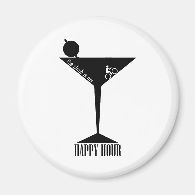The Climb Is My Happy Hour Magnet (Front)