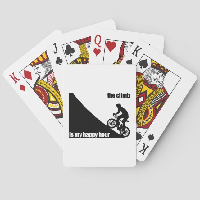 The Climb Is My Happy Hour Playing Cards (Back)