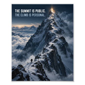 The Climb Is Personal Photo Print