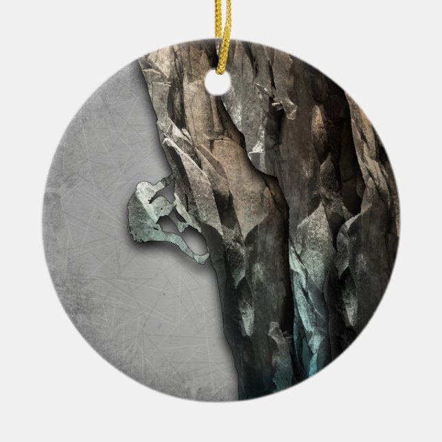 The Climber Ceramic Tree Decoration (Front)