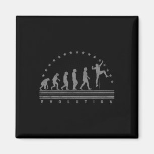 The Climbing Evolution Retro Bouldering Men Climbi Magnet