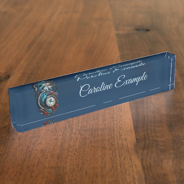 The Clock In the Mist of Infinity Nameplate (Side)