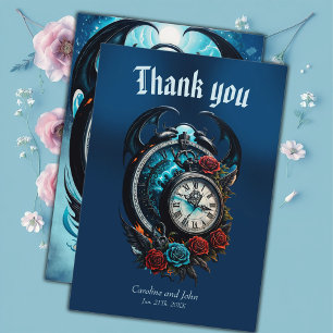 The Clock In the Mist of Infinity. Thank You Card
