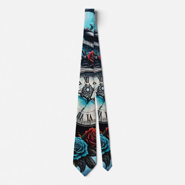 The Clock In the Mist of Infinity.  Tie (Front)