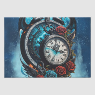 The Clock In the Mist of Infinity. Tissue Paper