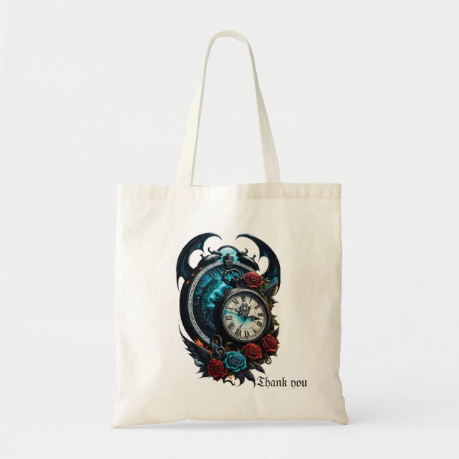 The Clock In the Mist of Infinity.  Tote Bag (Front)