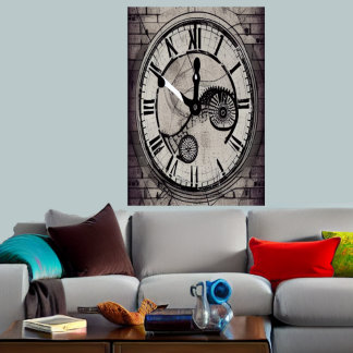 The clock on the wall | AI Art  Poster