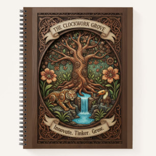 The Clockwork Grove Mechanical Nature Wood Journal
