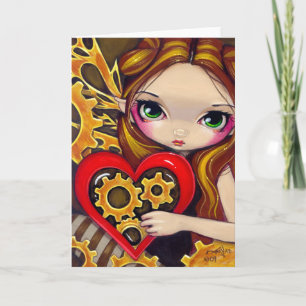"The Clockwork Valentine" Greeting Card