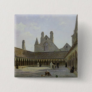 The Cloister of Mont Saint-Michel 15 Cm Square Badge