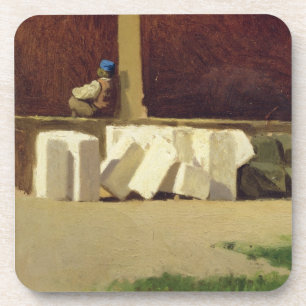 The Cloister (oil on canvas) Coaster
