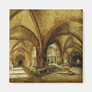 The Cloisters of St. Wandrille, c.1825-30 Magnet