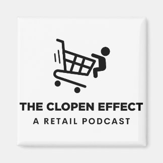 The Clopen Effect - Black Logo Magnet
