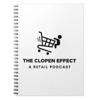 The Clopen Effect - Black Logo Notebook