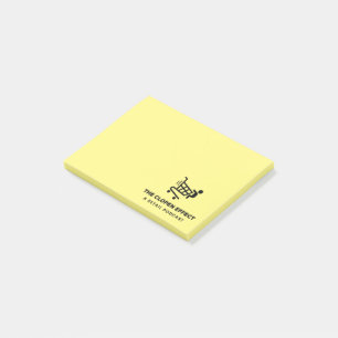 The Clopen Effect - Black Logo Post-it Notes