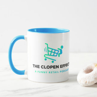 The Clopen Effect - Black Logo Two-Tone Coffee Mug