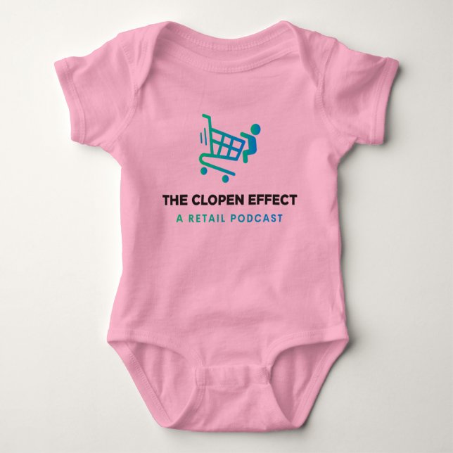 The Clopen Effect Podcast - Baby One Piece Bodysuit (Front)