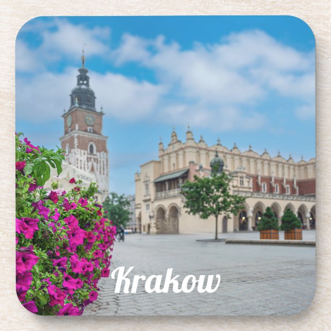 The Cloth Hall in main square in Krakow, Poland Coaster (Front)