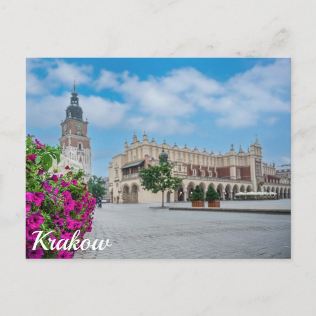 The Cloth Hall in main square in Krakow, Poland Postcard (Front)