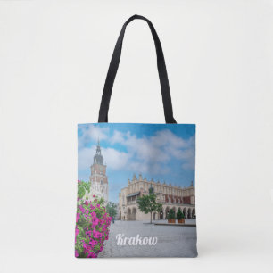 The Cloth Hall in main square in Krakow, Poland Tote Bag