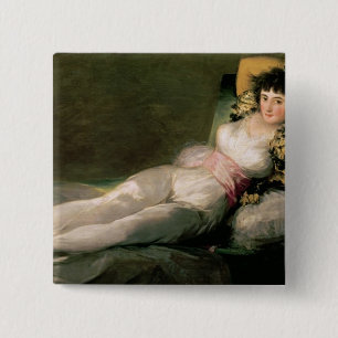 The Clothed Maja, c.1800 15 Cm Square Badge