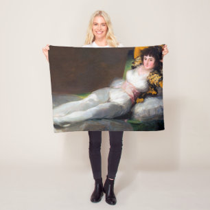 The Clothed Maja, Francisco Goya, 1798-1803 Fleece Blanket