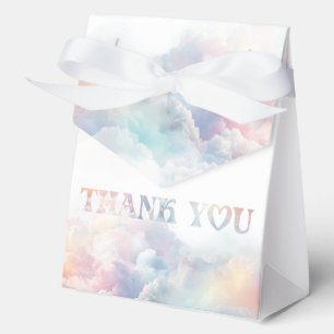The Cloud Nine Rainbow fluffy cloud Baby Shower Favour Box