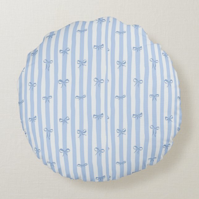 The Cloud Pillow Blue Round Cushion (Back)