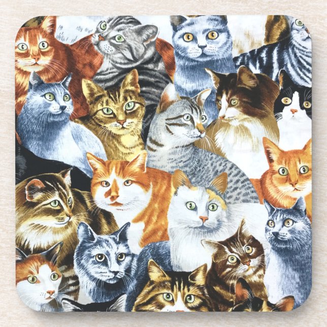 The Clowder of CATS Coaster (Front)