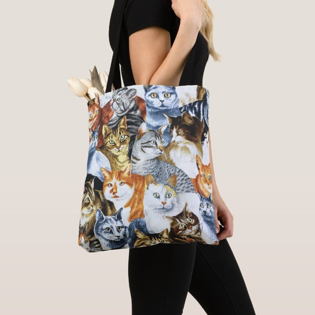 The Clowder of CATS Tote Bag (Close Up)