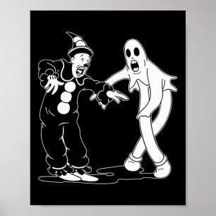 The Clown And Ghost Dancing  Poster