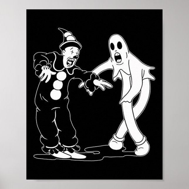 The Clown And Ghost Dancing  Poster (Front)