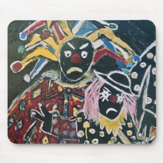 THE CLOWN AND JESTER MOUSE PAD