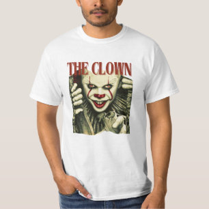 The Clown Creepy Evil Slasher Dark Horror Graphic T-Shirt