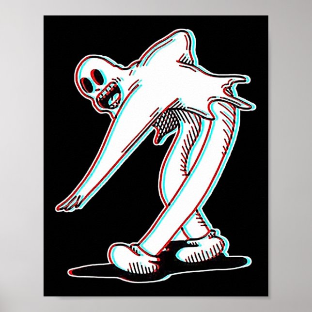 The Clown Ghost Glitch Dancing  Poster (Front)