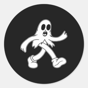 The Clown Ghost Sheet Ghost  Classic Round Sticker