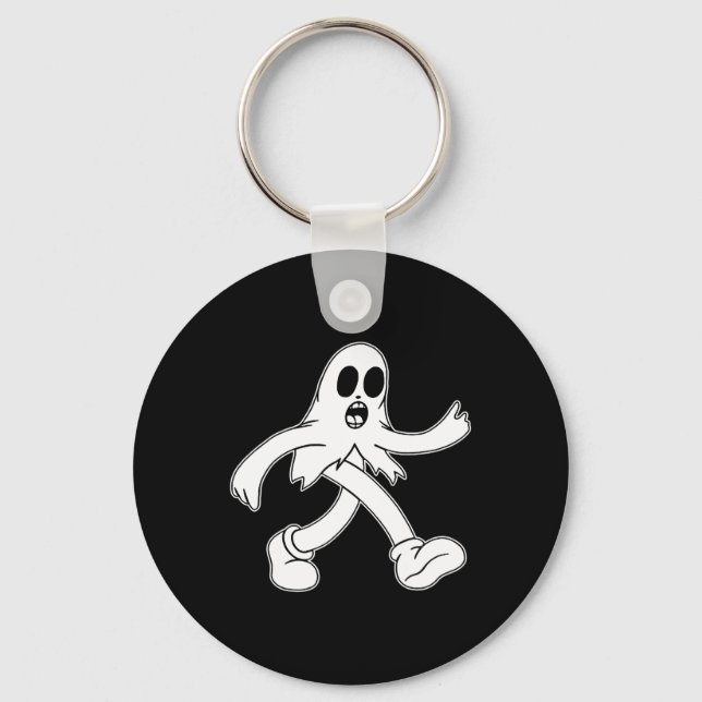 The Clown Ghost Sheet Ghost  Key Ring (Front)